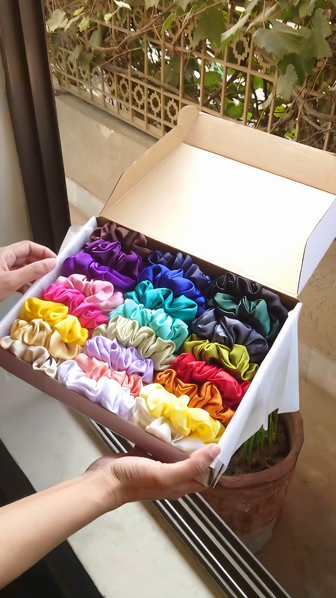 Box of 24 & 48 Handmade Silk Scrunchies