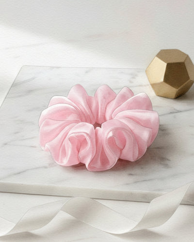 Glass Silk- L Scrunchies