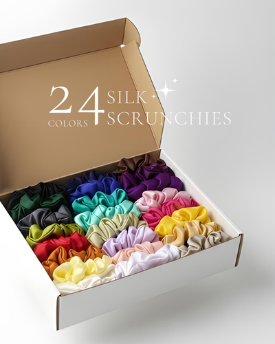 Box of Silk Scrunchies