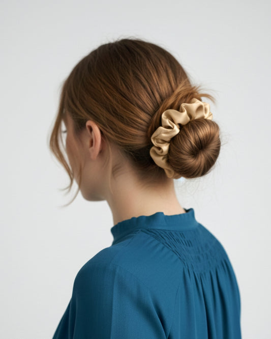 Silk Scrunchie M # 02