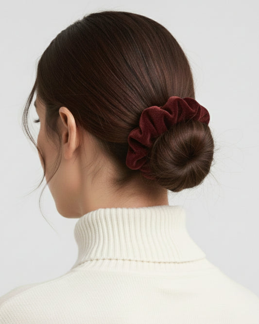 Box of Velvet Hair Scrunchies