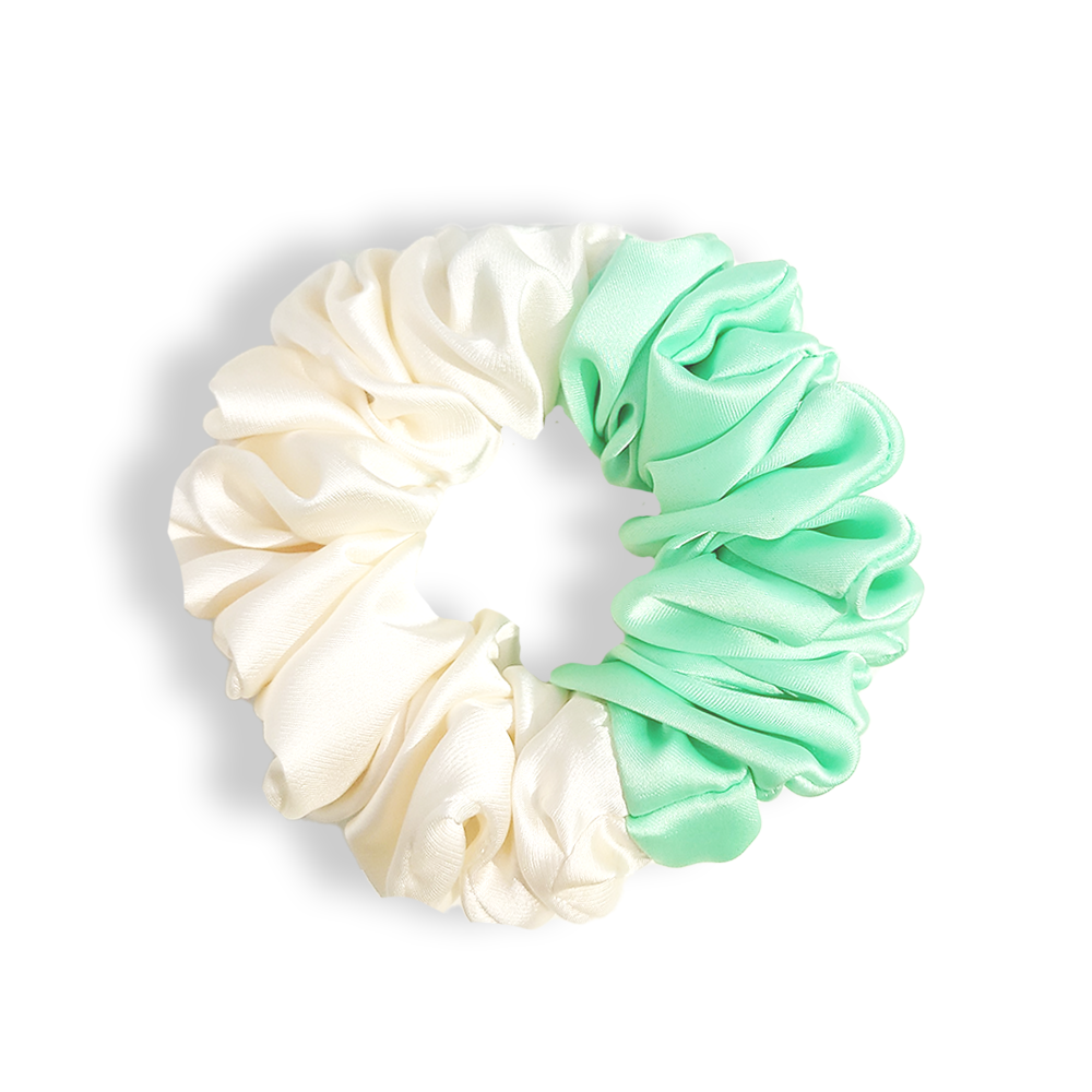 Two Tone Silk Scrunchie L #2