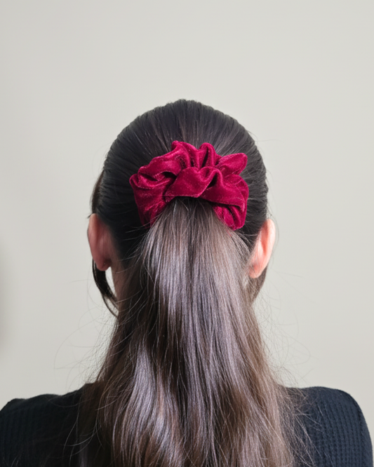 Box of Velvet Hair Scrunchies