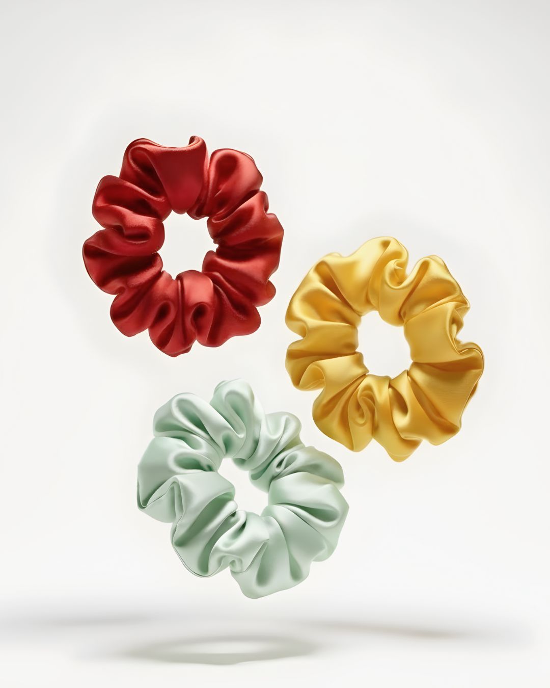 Box of 24 & 48 Colors Silk Scrunchies- M