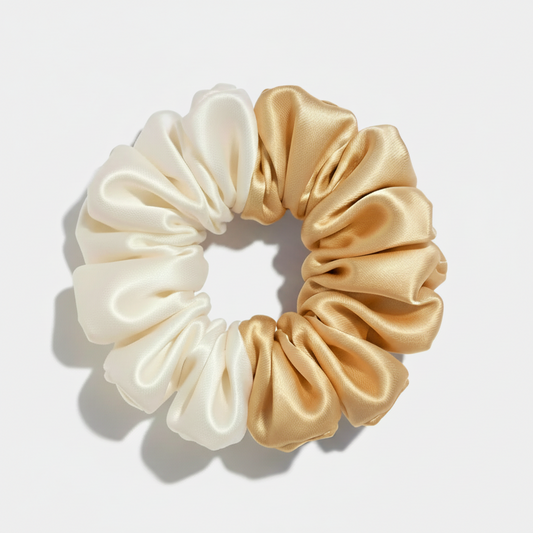 Two Tone Silk Scrunchie L #5
