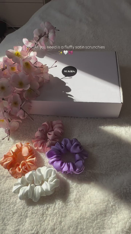 Box of 24 & 48 Handmade Silk Scrunchies